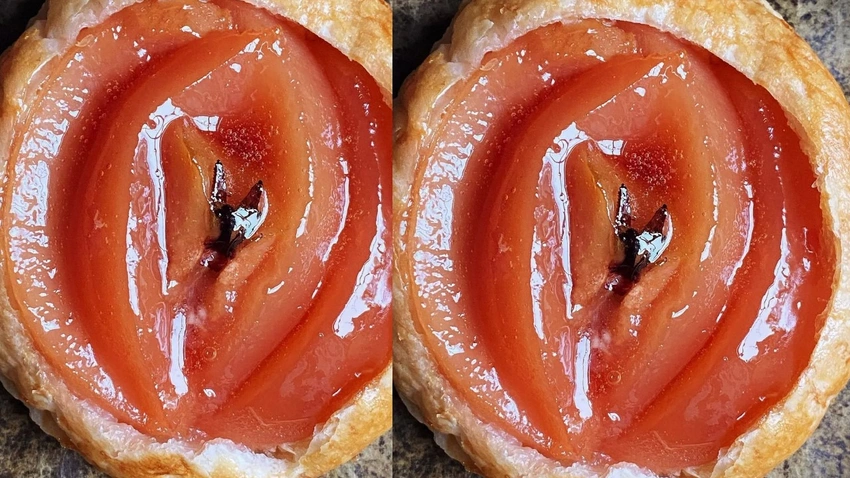 O paylaşımı tepki çekti! Yaptığı tart kadın vajinasına benzetildi