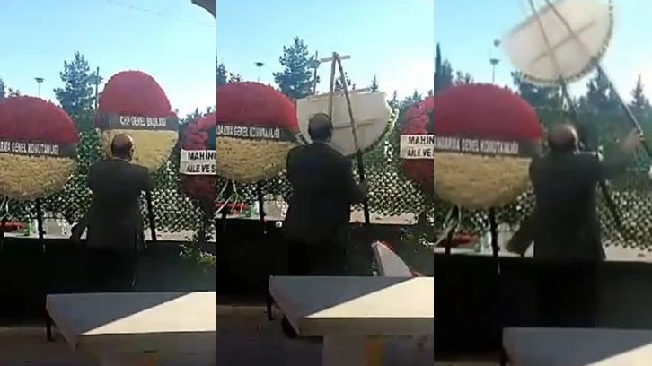 Özgür Özel'in gönderdiği çelengi parçalamıştı! AKP’den aday adayı olduğu ortaya çıktı