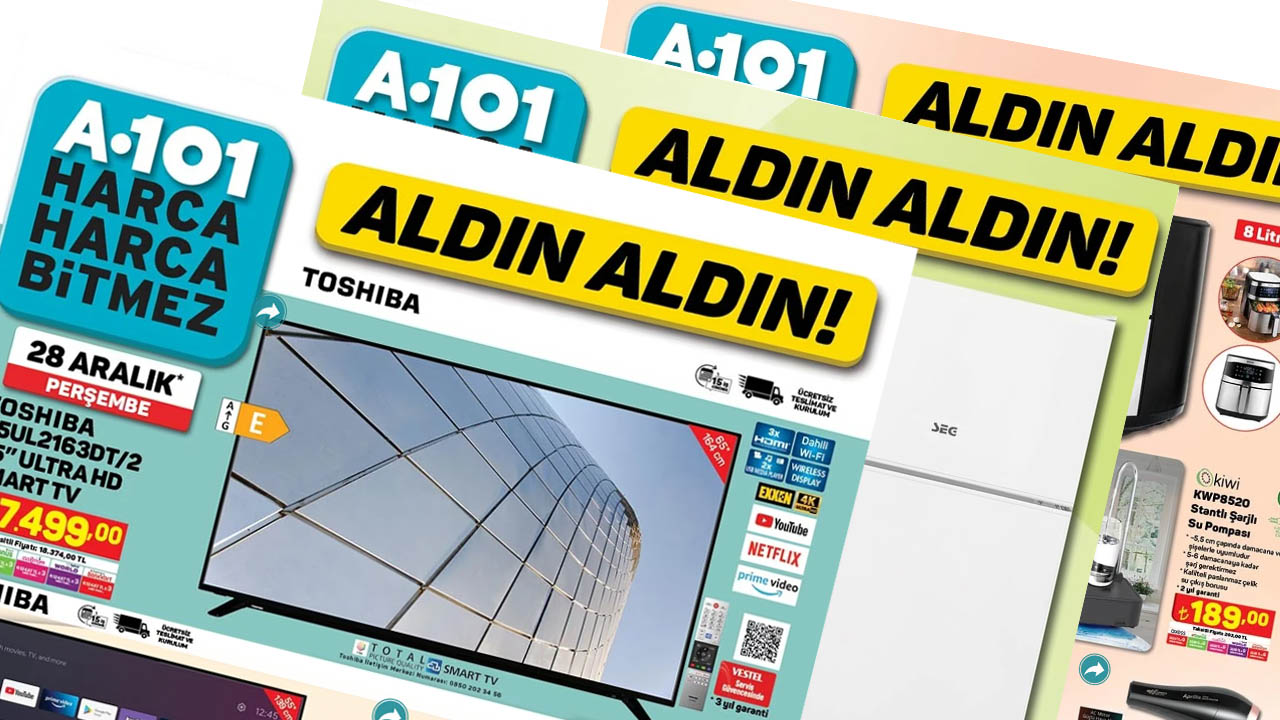 A101 yılbaşı indirimleriyle coşturuyor! Ocak 2024 kataloğu paylaşıldı