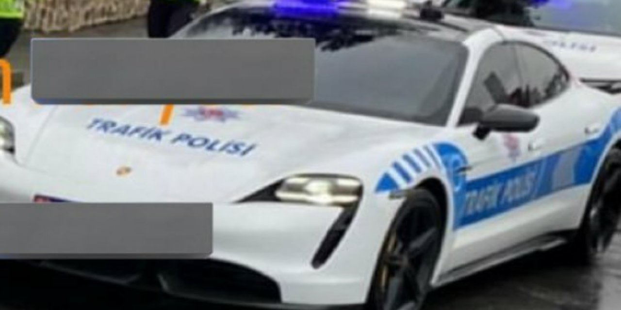 Polis aracına çevrilen Porsche kaza yaptı! Gaz ayarı biraz fazla olunca...