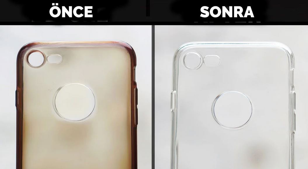 Telefon kılıfınız sarardıysa bu teknik ile 15 dakika sonra eski haline döndürebilirsiniz!