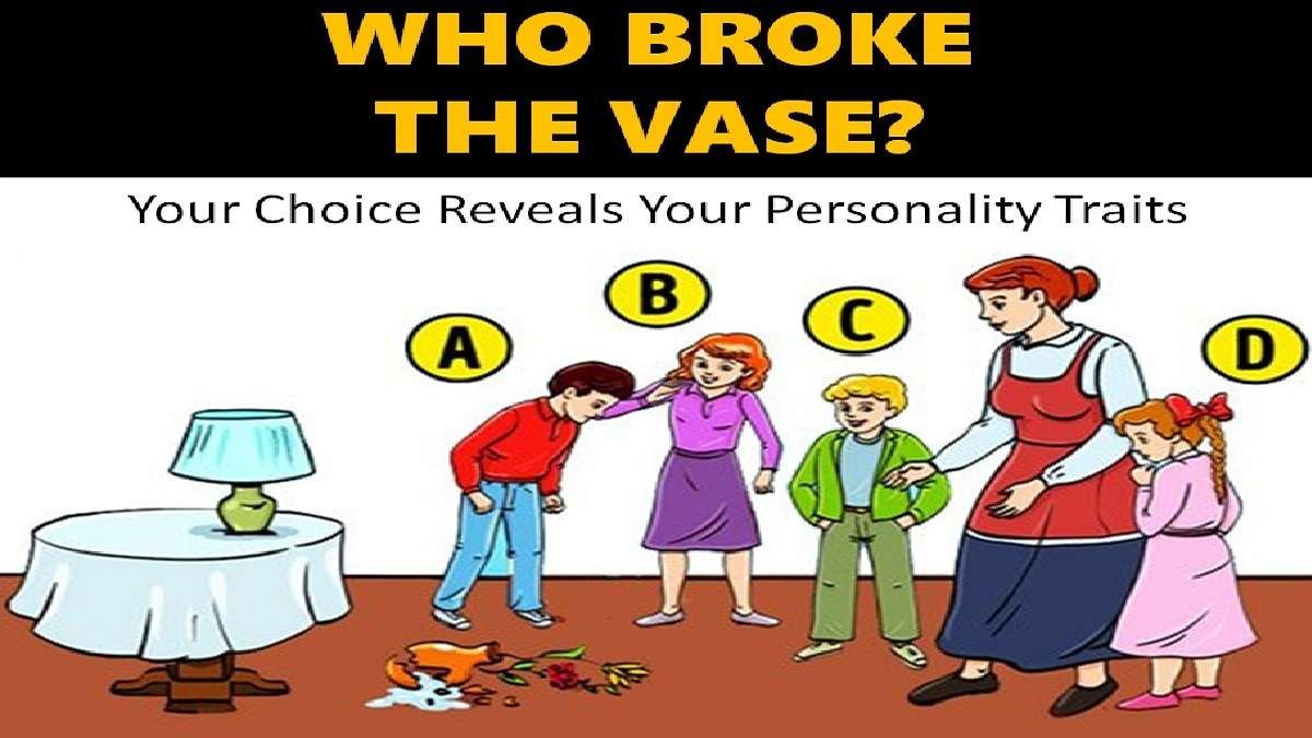 Resimdeki vazoyu kim kırdı? Seçiminiz kişiliğiniz hakkında detay veriyor