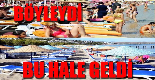 Ortakent plajları boş kaldı