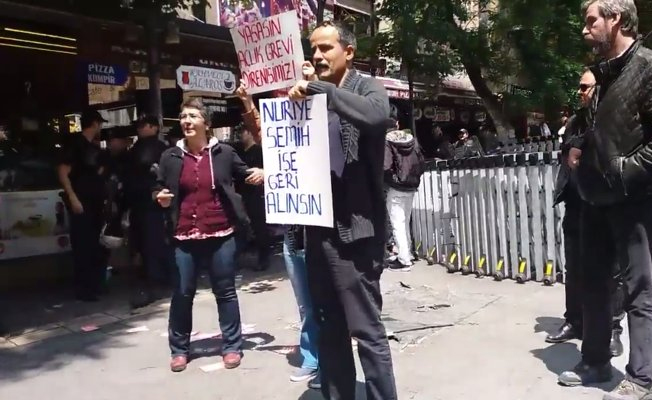 'İşimi geri istiyorum' eylemi yapanların evlerine baskın