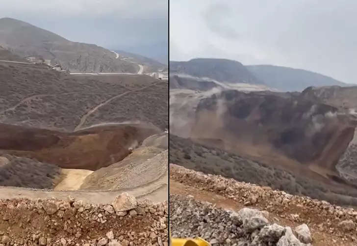 Erzincan'da facia! Altın madeninde göçük meydana geldi