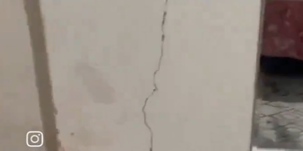 Çanakkale'deki deprem Esenler'de kolonları çatlattı! Zeynep Bastık ağlama krizine girdi
