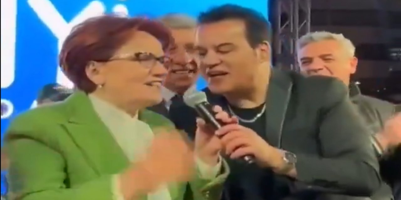 Meral Akşener, Hakan Peker ile şarkı söyledi