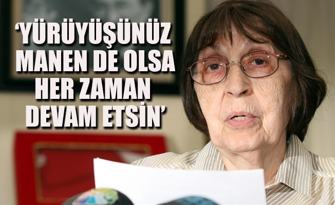 Rahşan Ecevit’ten ‘Adalet Yürüyüşü’ne mesaj