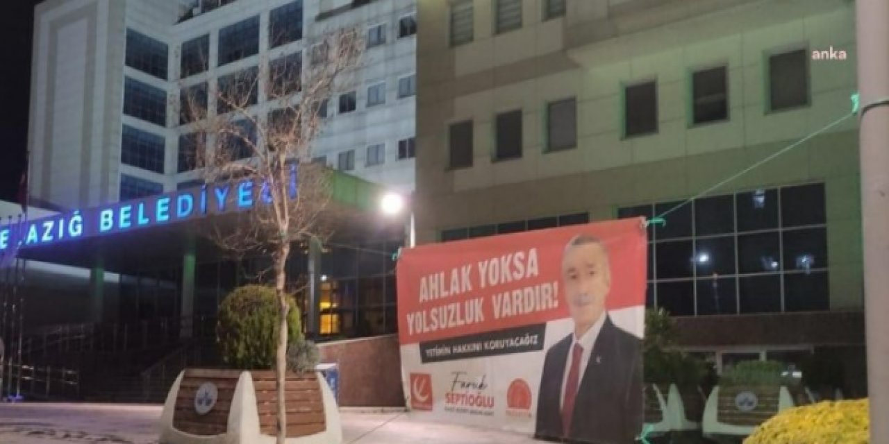 AKP ve Yeniden Refah arasında tansiyon yükseliyor! Seçim pankartını söktüler