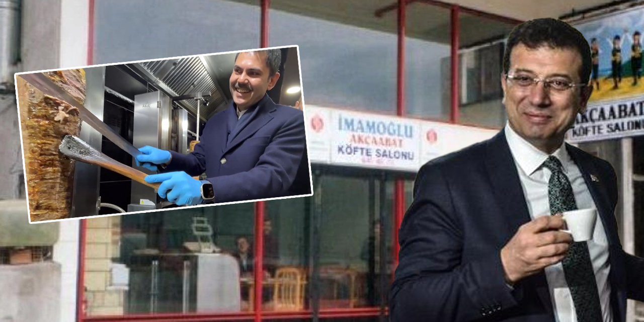 Oy toplamak için dönerci olan Murat Kurum, Ekrem İmamoğlu'nu köftecilik yaptığı için aşağıladı
