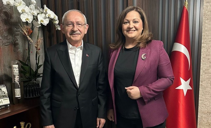 Afyon Belediye Başkanı Burcu Köksal, görevi devralır almaz Kılıçdaroğlu'nu ziyaret etti
