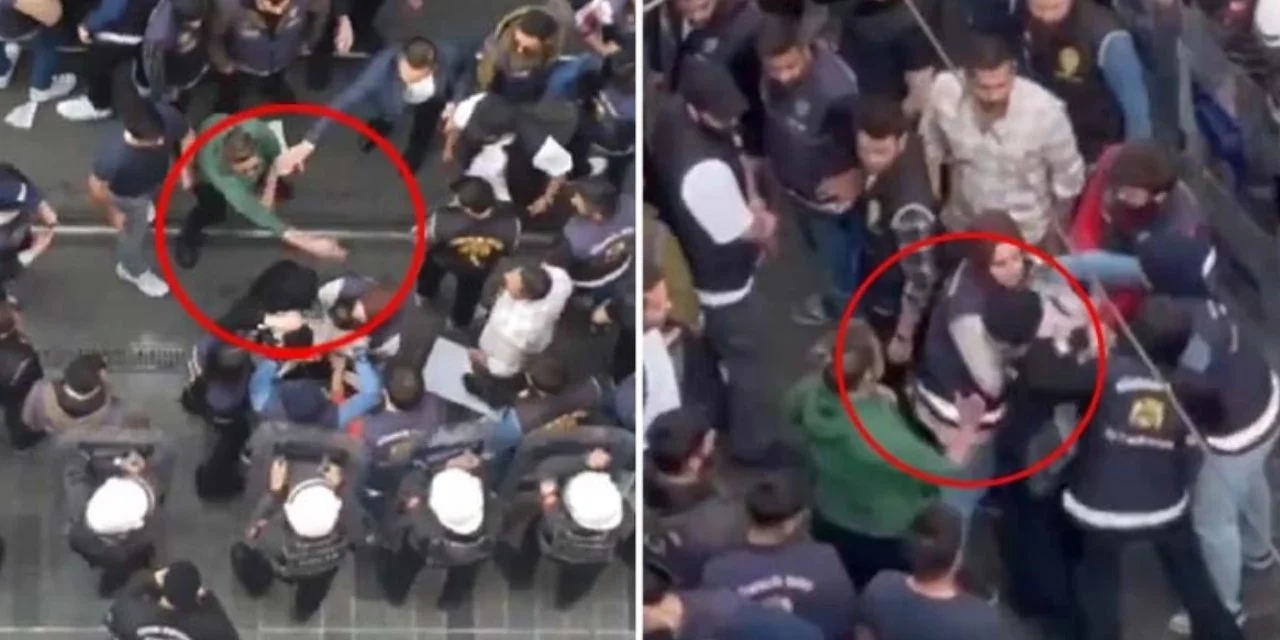 İsrail eyleminde kadına tokat atan komiser hakkında karar verildi