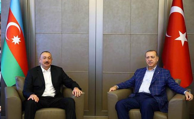 Erdoğan, Azerbaycan  Cumhurbaşkanı ile görüştü