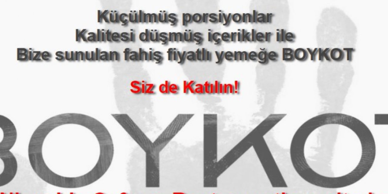 85 milyona 'boykot' çağrısı! Gram gram yiyecekler, porsiyonu küçük menüler, fahiş fiyatlar