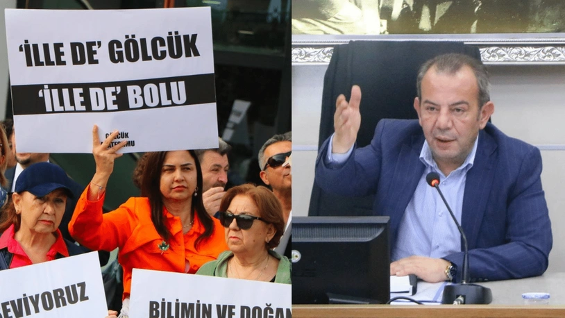 Tanju Özcan'ın eşi, belediyeye karşı yapılan protestoya katıldı! Tanju Özcan'dan esprili yanıt gecikmedi