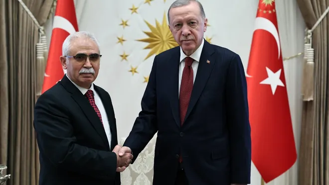 Erdoğan ve AYM Başkanı Özkaya görüştü