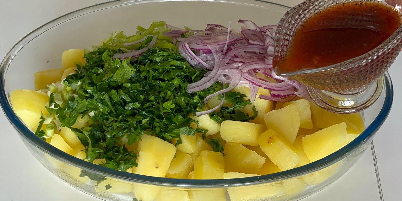 Kısır ve çay saatlerinin vazgeçilmezi... Patates salatasının çok daha lezzetli olmasını sağlayan tüyo
