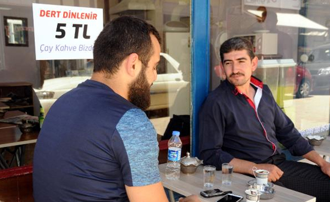 '5 liraya dert dinlenir'