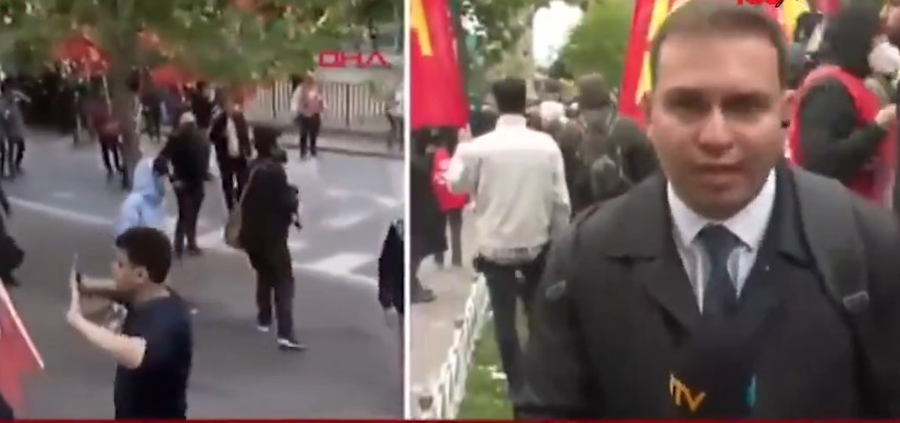 NTV canlı yayınında "Sarayın 1 Mayıs korkusu bu" sözleri! Apar topar yayını kestiler