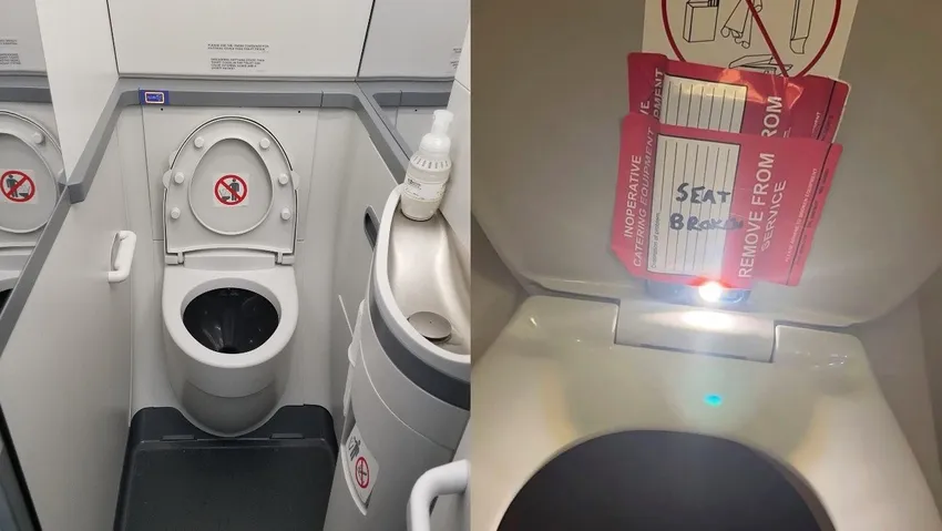 Yolcu uçağında tuvalette kamera skandalı! Kız çocuklarını kayda almış!