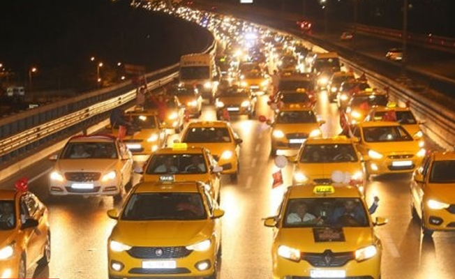 249 şehit anısına 249 taksici konvoyu!