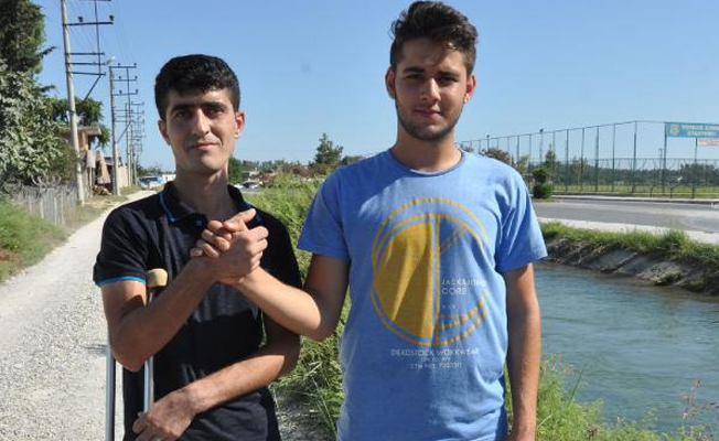 Ölümden kurtaran genci, kardeşi ilan etti
