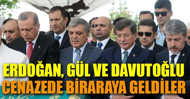 Erdoğan, Gül ve Davutoğlu birlikte saf tuttu