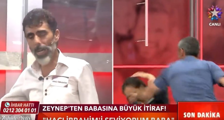 Bir baba, canlı yayında kızını dövdü! Türk aile yapısına bu mu yakışıyor?