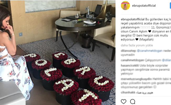 Ebru Polat'a sevgilisinden sürpriz