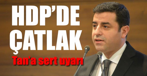 Demirtaş'tan Altan Tan'a eleştiri