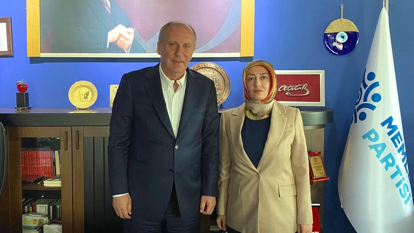 Sinan Ateş'in eşi Ayşe Ateş, Memleket Partisi Genel Başkanı Muharrem İnce ile görüştü