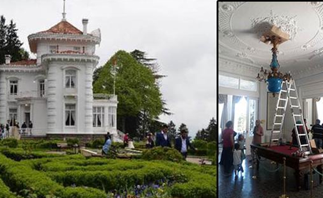 Atatürk Köşkü'nde skandal 'tamir'