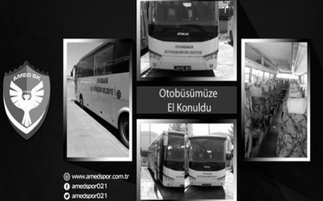 Amedspor: Otobüsümüze hiçbir gerekçe gösterilmeden el konuldu
