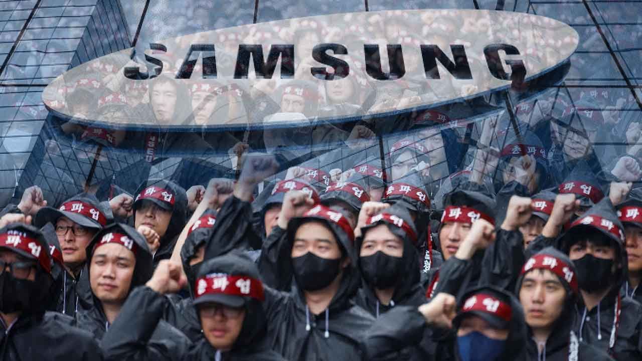 Samsung işçileri süresiz greve gitti