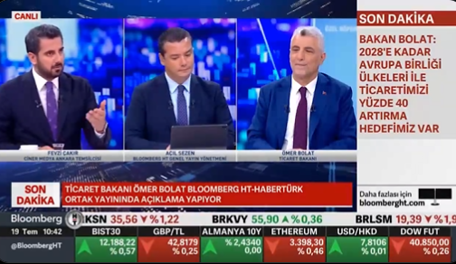 Habertürk canlı yayınında bakanı överlerken sunucunun çıkışı gündem oldu