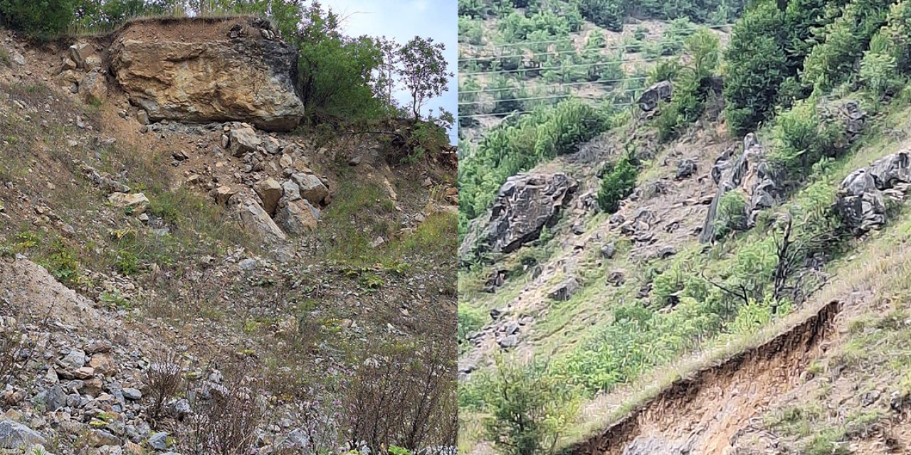 TOKİ'nin Kürtün ilçesinde yapacağı konut alanında skandal: Kayalar evlerden 20 metre yüksekte olacak iddiası!
