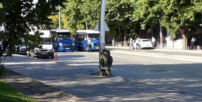 TBMM önünde bomba paniği