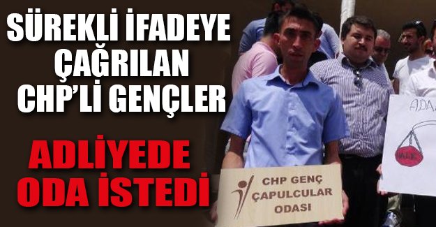 CHP'li gençlerden ilginç eylem: 'CHP Genç Çapulcular Odası' istediler
