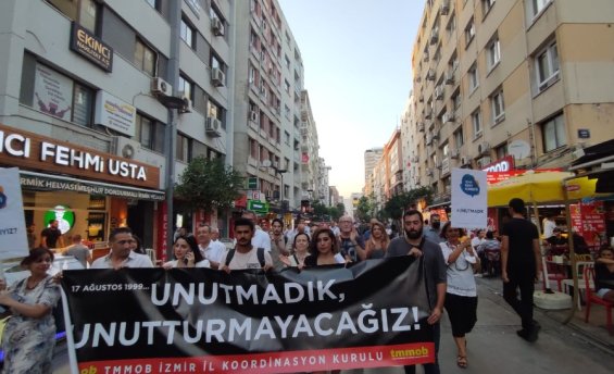 17 Ağustos 1999 Marmara depreminin yıldönümünde TMMOB Jeoloji Mühendisleri Odası'ndan açıklama