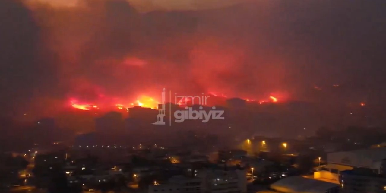 İzmir alev alev yanıyor! Acil çağrı yapıldı... Halk sokaklara döküldü