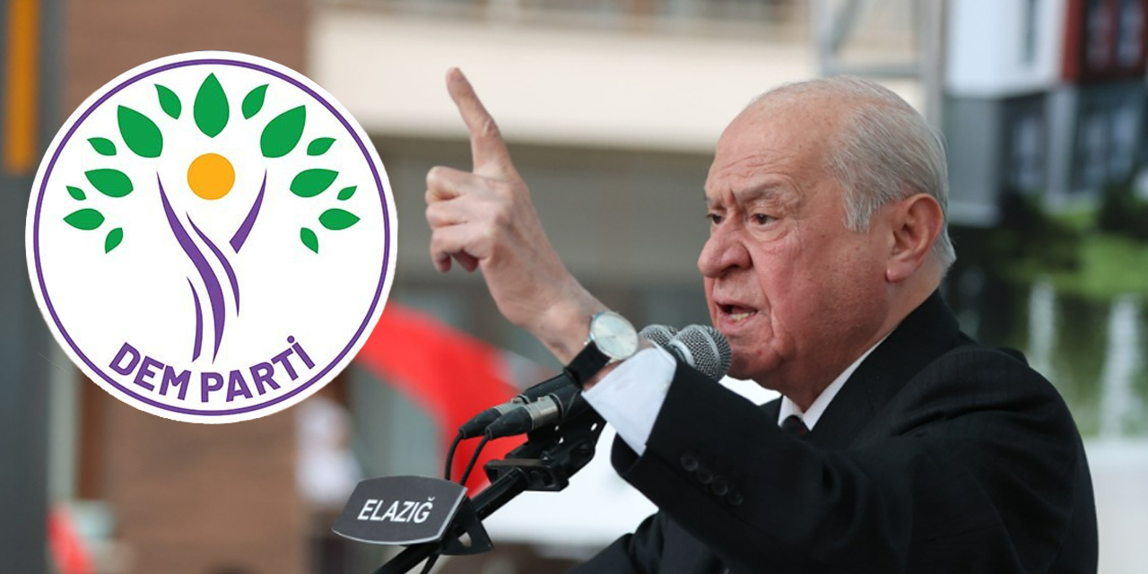 DEM Parti, 'Darbeci Bahçeli'ye yanıt' diyerek seslendi: "Bahçeli ve ona akıl veren derin dalkavukları akıllarını başlarına almalıdır"