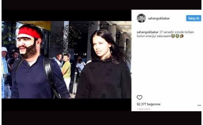 Şahan'dan Adriana Lima paylaşımı