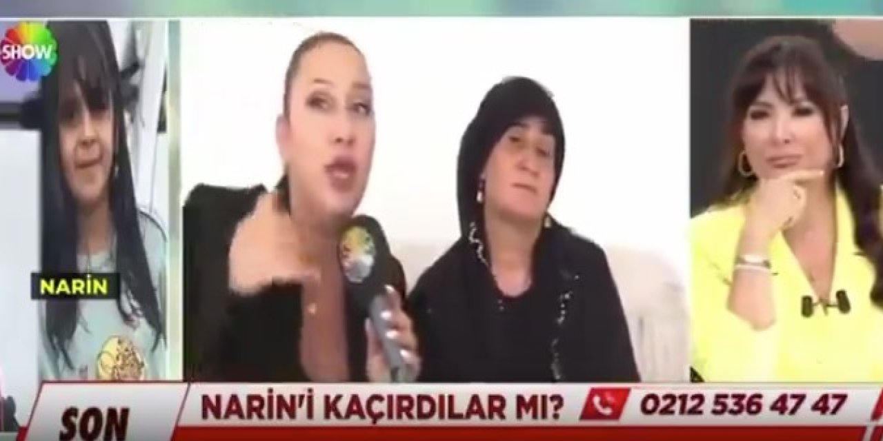 Kayıp Narin'in annesi konuşurken yayın apart topar kesildi