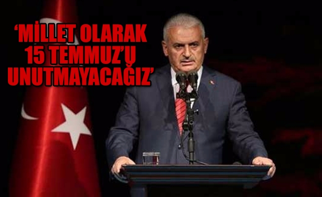 15 Temmuz anma töreninde Başbakan konuştu!