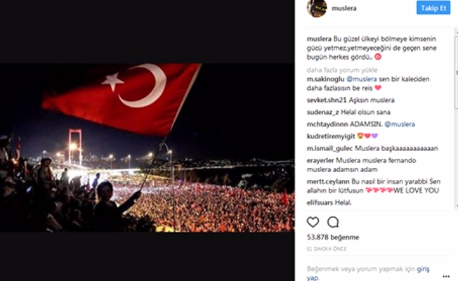Muslera'dan 15 Temmuz paylaşımı