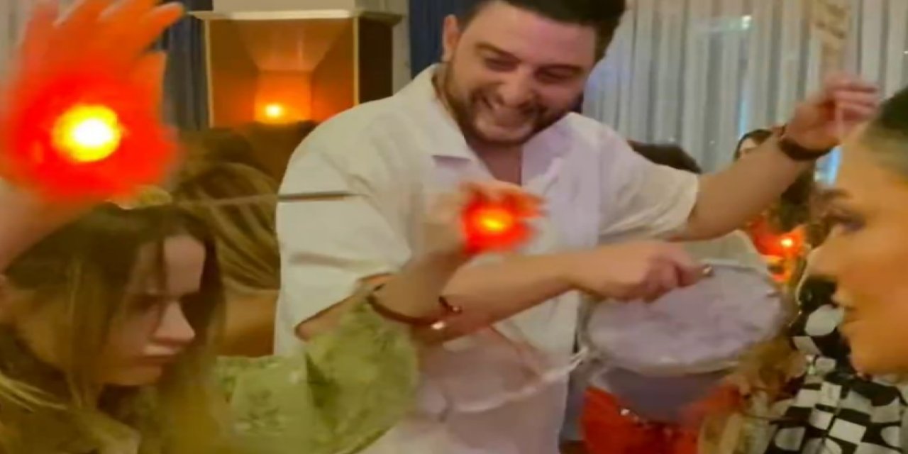 ABD'li oyuncudan kına gecesinde 'Erik Dalı' şov