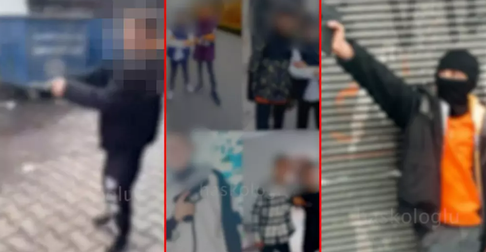 10 yaşında elinde silah, dilinde küfür ve tehdit! Türkiye'de tas kafalı gangster özentilerinin sayısı artıyor