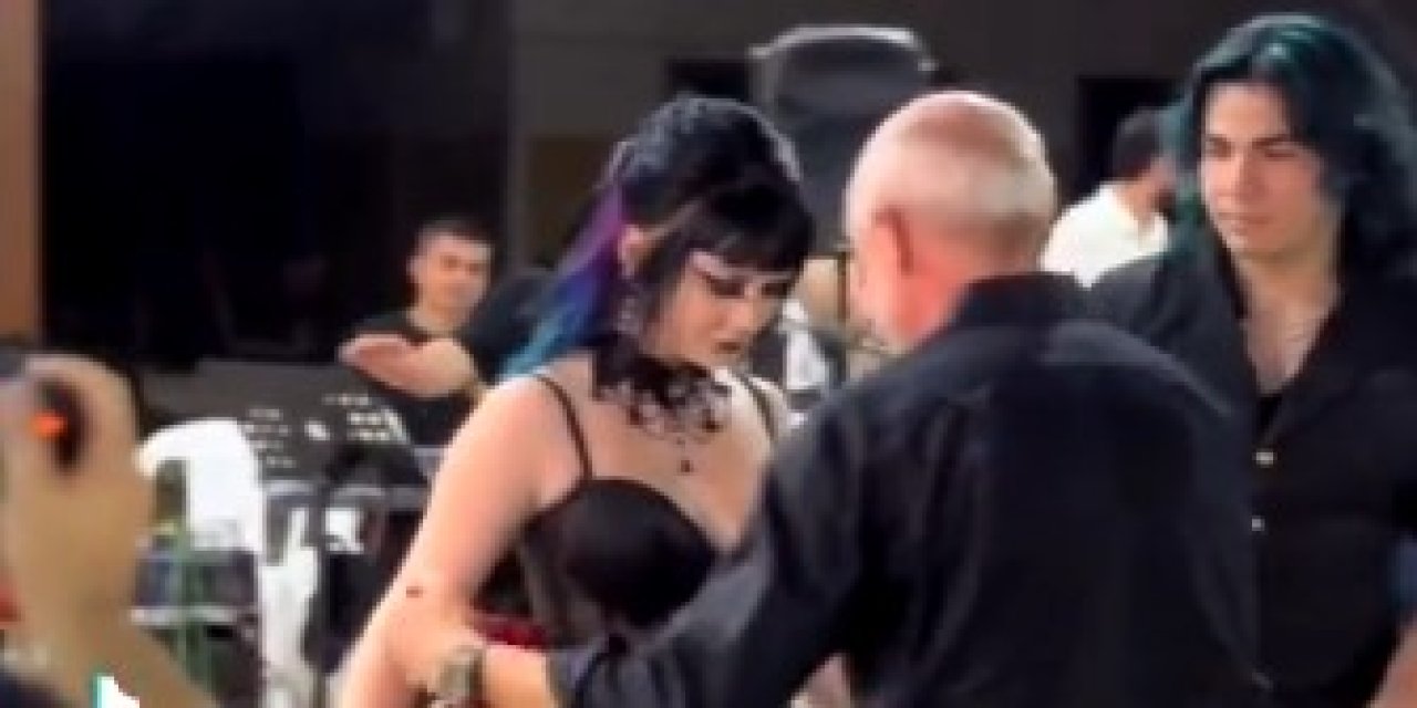 Türk ile evlenen ABD'li Gotik gelin gündem oldu! Çiftetelli oynadılar
