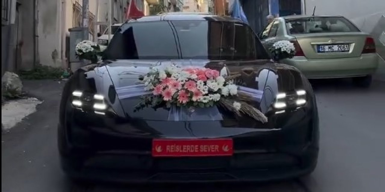 Ülkü Ocakları Başkanından Porsche'lu çakarlı düğün konvoyu!
