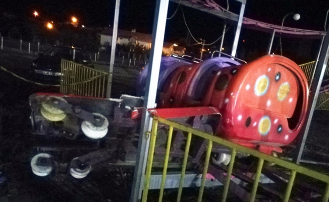 Lunapark faciası: Trene oğluyla binen baba öldü 4 kişi yaralandı